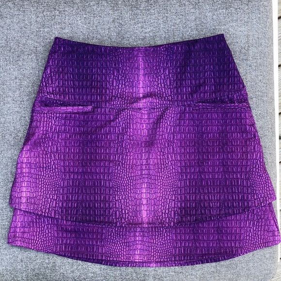Lucky in Love Dresses & Skirts - NWOT! / LUCKY IN LOVE - Reptile Print Ruffle Golf Skort